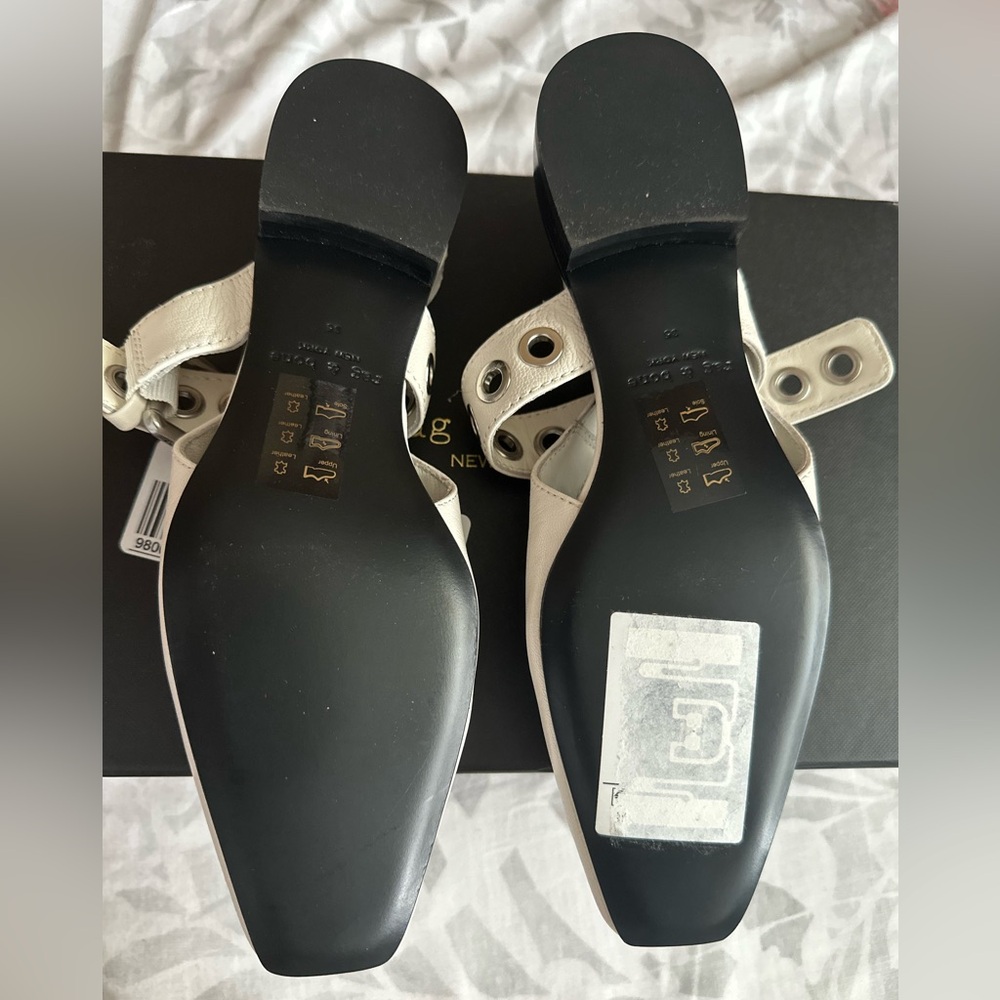rag & bone White Leather Sandals - Picture 2 of 6